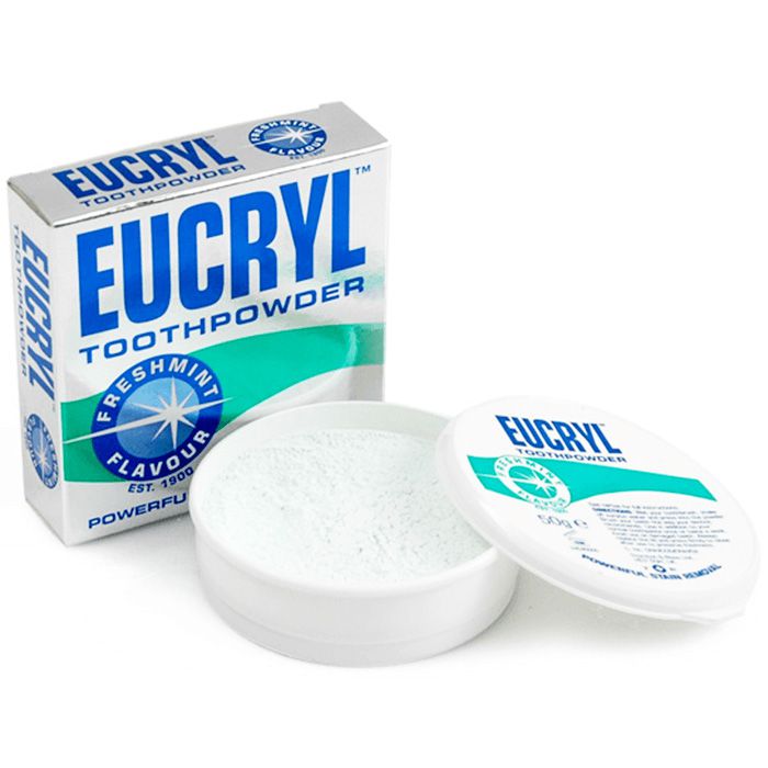 Bột Eucryl Tooth Powder‎ 50g tẩy trắng răng của Anh