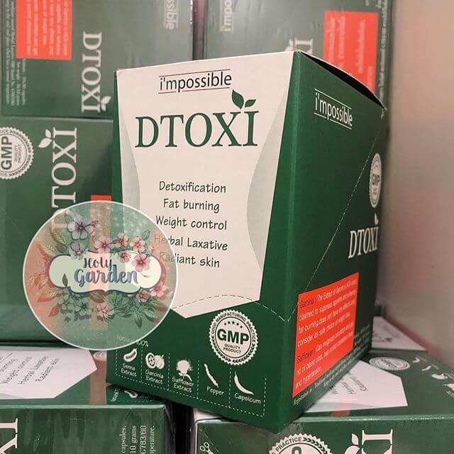 Viên uống Thải độc Giảm cân DTOXI 100 viên chính hãng Thái Lan