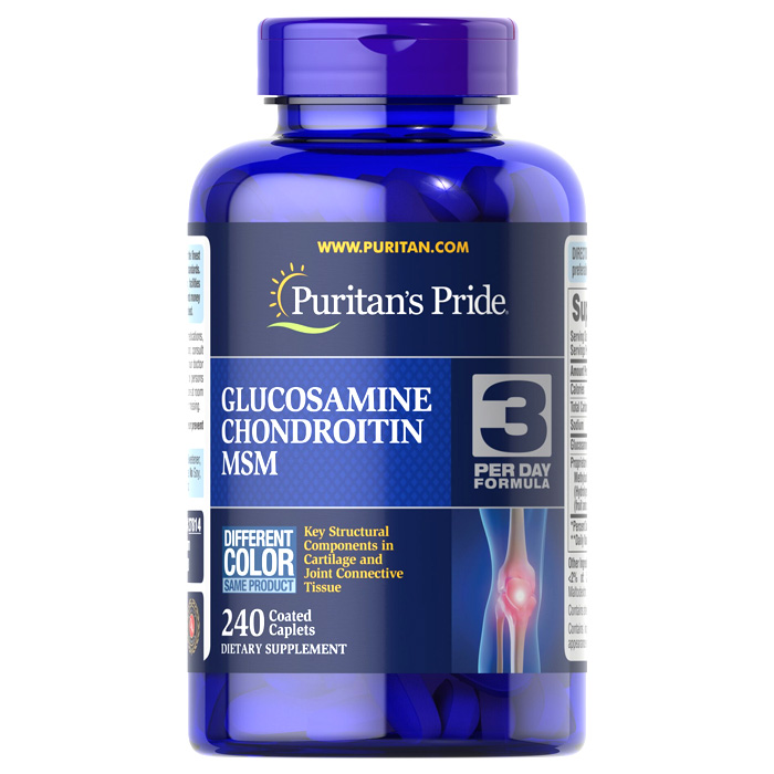 Hỗ trợ xương khớp Glucosamine Chondroitin MSM Puritan's Pride 240 Viên Mỹ