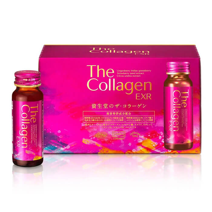 Nước uống The Collagen Shiseido Ex - Da sáng đẹp (hộp 10 lọ, mỗi lọ 50ml)