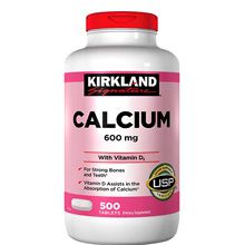 Kirkland Calcium 600mg + D3 Viên uống bổ sung Canxi 500 viên của Mỹ